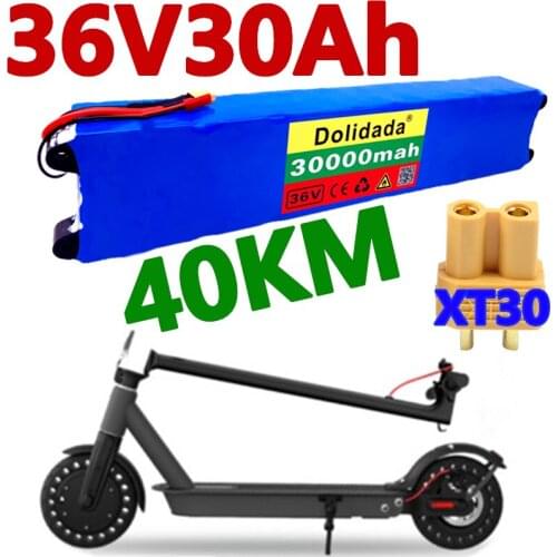 100% 36V 30Ah Scooter Battery Pack for Xiaomi Mijia M365 36V 30000mAh Battery pack Electric Scooter BMS Board for Xiaomi M365