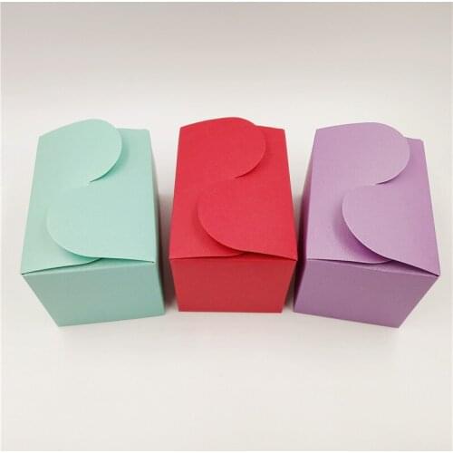 12Pcs/Lot 9x6x6cm Colorful Paper Box For Jewelry Gifts Wedding Souvenirs Storage Paper Cases Candy DIY Party Decoration Boxes