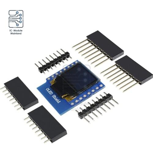 0.66 inch MINI OLED Shield Module For WeMos D1 64x48 Resolution SSD1306 LCD Screen for Arduino AVR IIC I2C Display