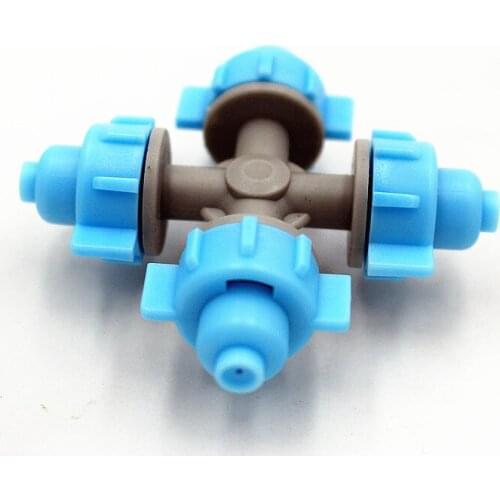 50pcs Cross Misting Sprayer Greenhouses Misting Nozzles Automatic Gardening Sprinkler Irrigation Watering Equipment M135