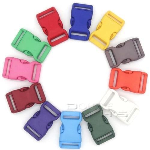 500pcs/lot 3/4''(20mm) Plastic Colorful Contoured Side Release Buckles For Paracord Bracelets/Backback