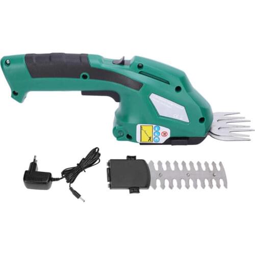AC 100-240V 2 In 1 Electric Trimmer DC 7.2V Li-ion Cordless Hedge Pruning Shears Garden Accessory