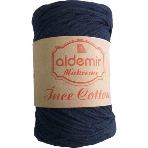 Aldemir Slim Cotton Makrome Navy Blue No:3