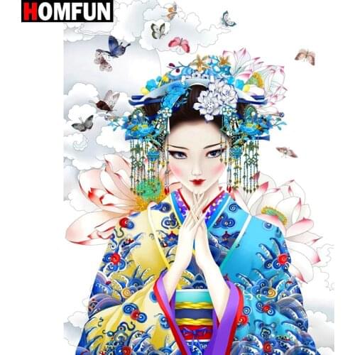 HOMFUN Full Square/Round Drill 5D DIY Diamond Painting " Beauty Butterfly " 3D Diamond Embroidery Cross Stitch Home Decor Gift