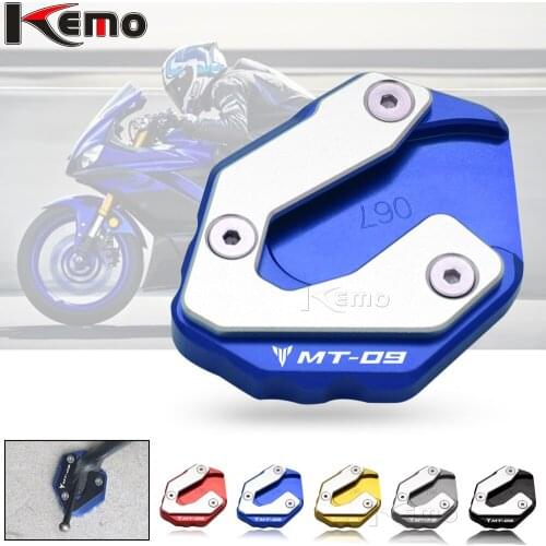 For Yamaha MT09 MT-09 2014 2015 2016 2017 2018 Motorcycle CNC Aluminum Side Stand Enlarge Foot Plate Extension Kickstand