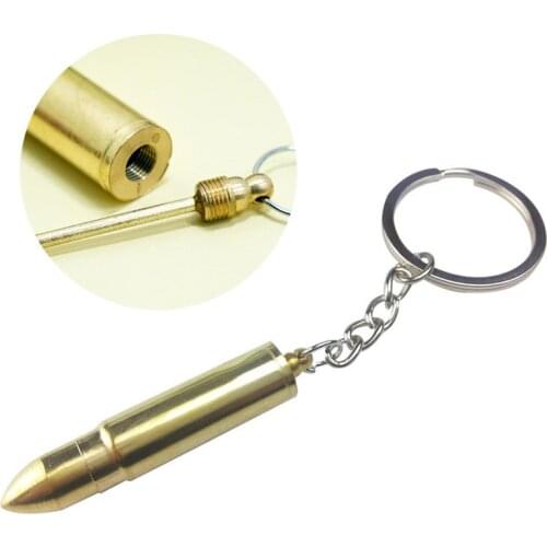 Car Key Holder Key Rings Male Female Bullet Shape Earpick Ear Pick Spoon Keychain Man Woman Couple Lovers Key Ring Festival Gift