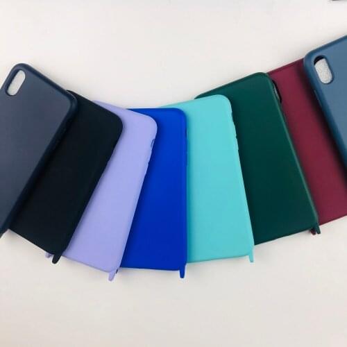 For iPhone 7 6 6S 8 Plus Case Luxury Original Liquid Silicone Soft Cover For iPhone 11 12 Pro X XR XS Max Shockproof Phone Case