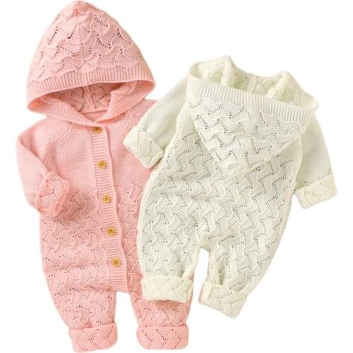 Kids Baby Boys Girls Romper Toddler One Piece Color Overall Long Sleeve Hoodie Jumpsuits Clothing