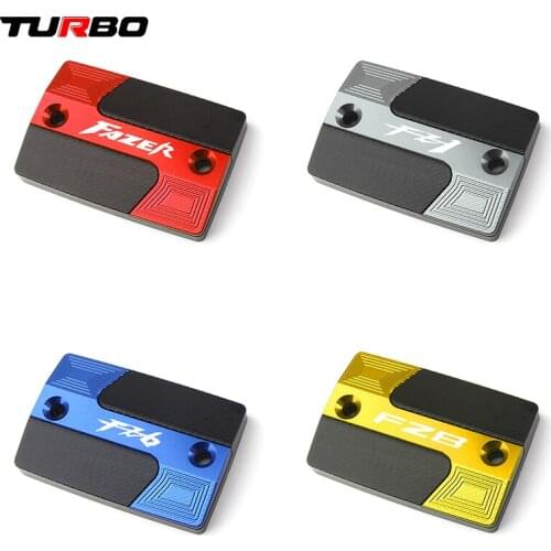 For YAMAHA FZ8 FAZER 2010-2014 FZ6 2004-2015 FZ1 FAZER 2006-2015 Motorcycle CNC Aluminum Front Brake Fluid Reservoir Cover Cap