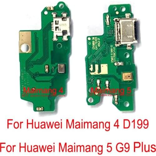USB Charging Port Flex Cable For Huawei Maimang 4 D199 G7 Plus / Maimang 5 G9 Plus USB Charge Board Dock Port Flex Cable Part