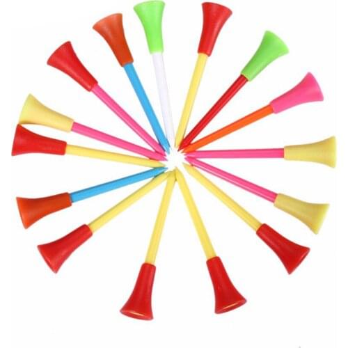 Golf Tee 83mm Plastic Rubber Cushion Professional Multicolor 100pcs/lot free shipping