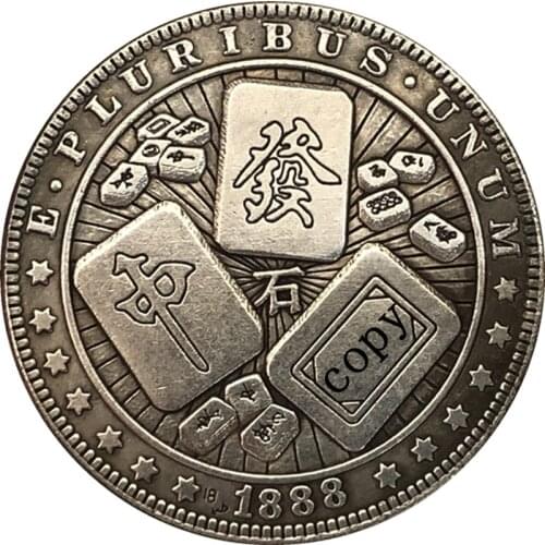 Hobo Nickel USA Morgan Dollar 1888-O COIN COPY Type 138