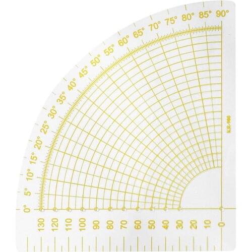 16x16cm DIY Drawing Template Craft Tool Plastic Patchwork Fan Ruler Quilting Sewing Tailor Circle Cutter Tool