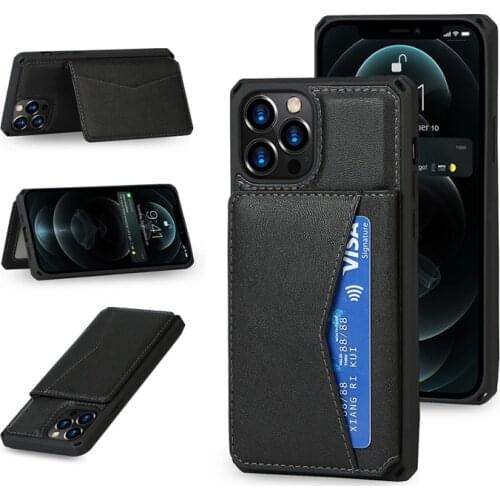 Leather Wallet Phone Case for IPhone 12 11 Pro Max Mini X XS XR XSMAX 8 7 Plus 2020 SE Protective Back Cover Case with Holder