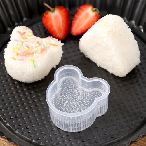 Creative Cartoon Shape Triangle Rice Ball Childrens Rice Bento Mold DIY Seaweed Sushi Mold Household Baking Accessories