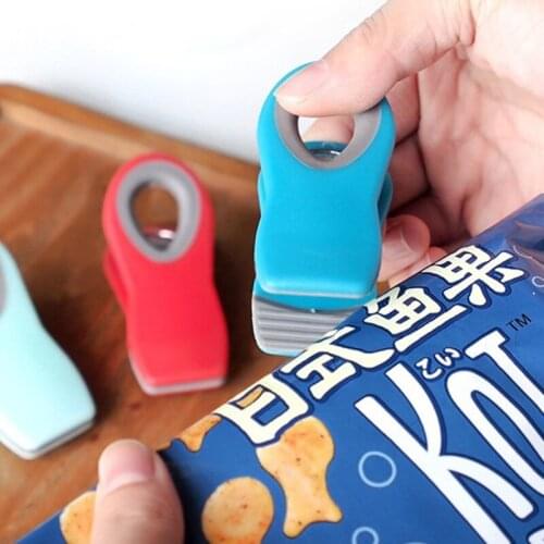 Refrigerator Magnet Sticker Magnetic Bag Clip Food Snack Bag Fresh-Keeping Clamp K0AB