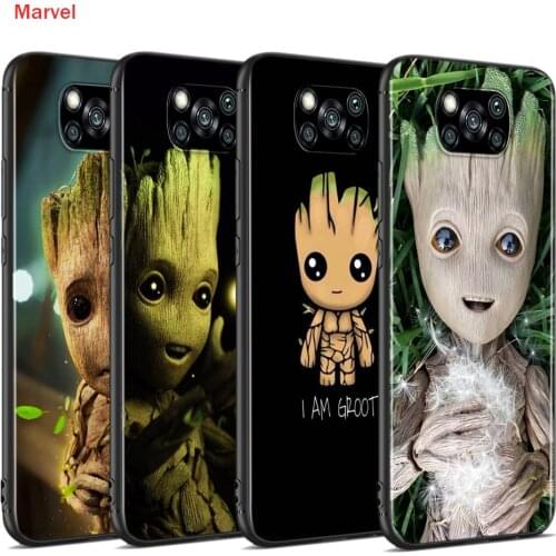 Baby Groot Cutest For Xiaomi Poco X3 NFC M2 X2 F2 F3 C3 M3 F1 Pro Mi Play Mix 3 A3 A2 A1 6 5 Lite Soft Phone Case