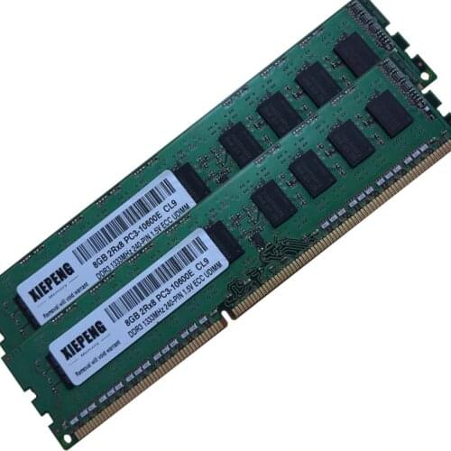 For IBM System x3100 x3200 x3250 M3 M4 M5 RS210 TS200 TS200V Server RAM 4GB 2Rx8 PC3-10600 8G DDR3 1333MHz ECC unbuffered Memory