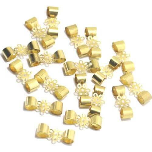 Hollow Bowknot Necklace Double Hanging Pieces 8.4*19.5mm Earring Pendant DIY Handmade Hairpin Brass Accessories