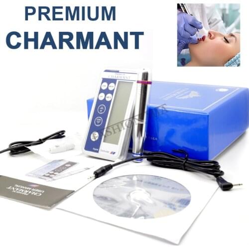 Professional Cosmetic Digital Tattoo Machine Permanent Makeup Machine Pen For Eyebrows Lip Body Tattoo Gun Kits With 2pcs needle