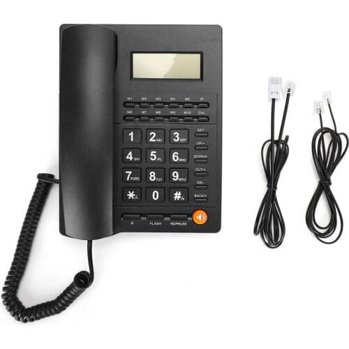 Portable Landline Phone Business Office Home Use Corded Landline Fixed Telephone Desk Phone with Caller Identification telefono