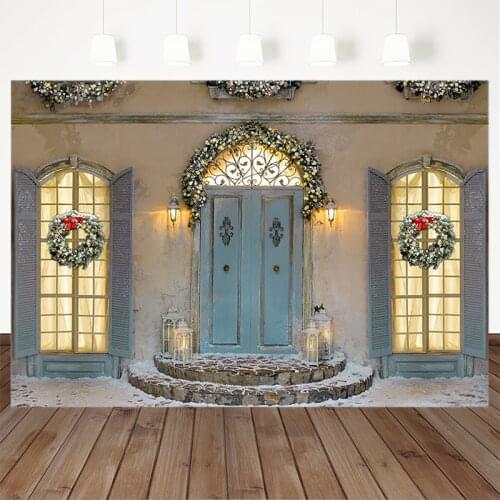 Christmas Photography Background Glowing Christmas Tree Wooden Floor Backdrop Decoration Props For Photo Studio