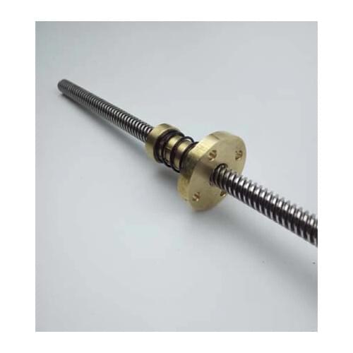 3D printer CNC DIY parts steel TR8 type lead screw rod elimination gap nut ACME Anti-Backlash Nut