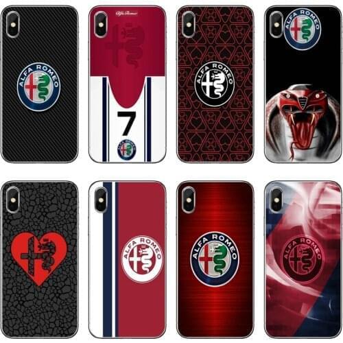 Super Car Alfa Romeo Accessories Phone Case For Huawei P30 P20 Pro P10 P9 P8 Lite Y5 Y6 Y7 Y9 P Smart Plus 2018 2019