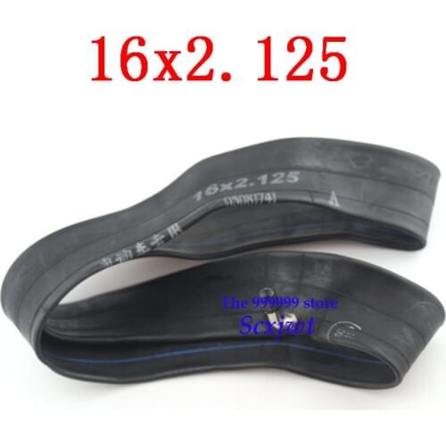 Lightning shipment super Inner Tube 16x2.125 with a Bent Angle Valve Stem Electric vehicle Cycle