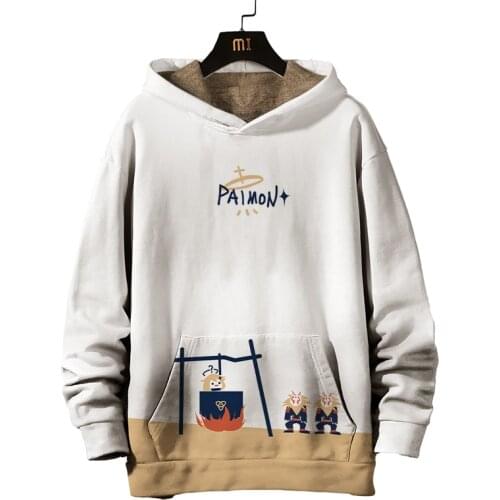 New game Genshin Impact anime peripheral hooded sweater two yuan KEQING GANYU KLEE male and female students plus cashmere