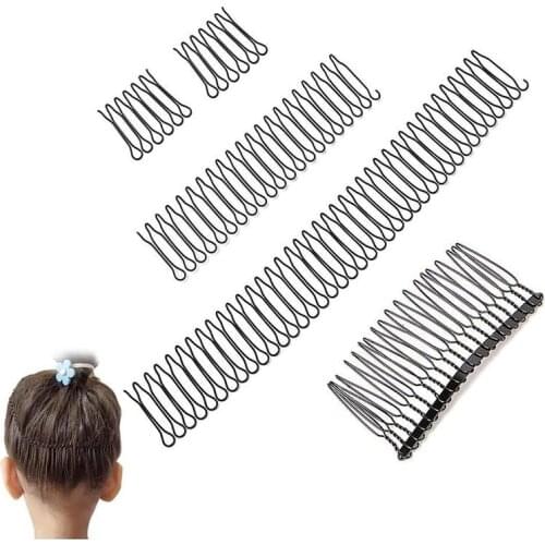 U Shape Hair Finishing Fixer Comb Hair Clip Invisible Inserting Comb Salon Hairdressing Hairstyle Styling Tool Hair Care Comb