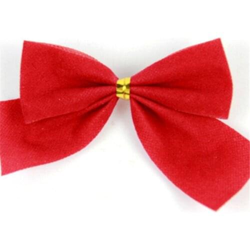 Christmas Tree Decoration Red Bowknot Ornaments Bow New Year Decoration A Pack of 12 Pcs Christmas Small Pendant Bow 5ZHH116