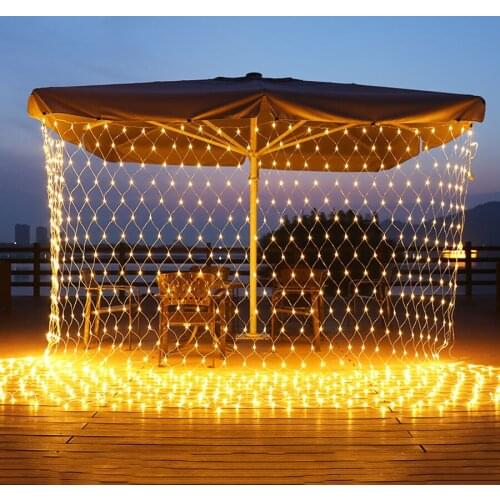 2*2m 3*2m 6*4m Outdoor Garden Led Mesh Net Fairy String Light Decoration Christmas Holiday Wedding Window Curtain Garland Light