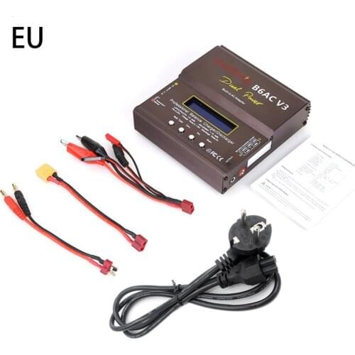 New 80W imax B6AC V3 Smart Digital Balance Charger For RC Helicopter Re-peak NiMH NiCD LiHV NiCd PB Li-ion Battery Charger