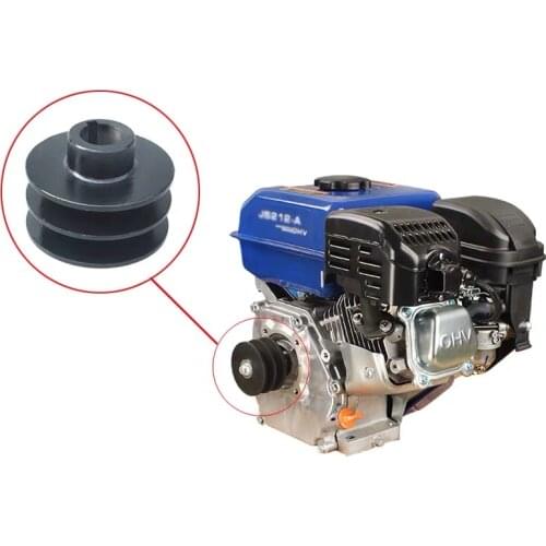 V Belt Pulley Bore Die Double Groove For gasoline engine pulley 168F 170F GX160 GX200 micro tillage machine ATV Go Kart Engines