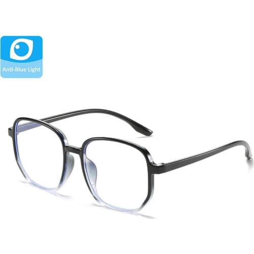 Anti Blue Light Glasses Women Square Eyeglass Frame Female Clear Lens Green Eyepiece Shades Male Eyewear Men