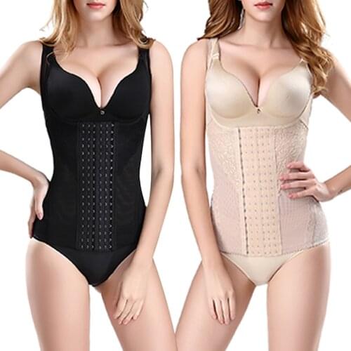 Women Waist Trainer Push Up Vest Tummy Belly Girdle Body Shaper control Waist Cincher Corset Vest Shaperwear Slimming Belt