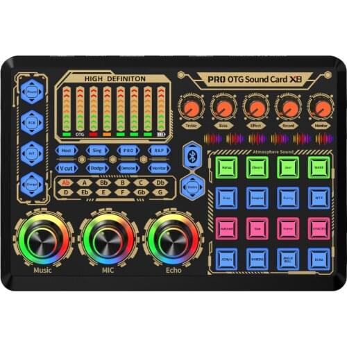 Webcast Sound Card Live Show Soundcard With Audio Interface Audio USB Headset Microphone Personal Entertainment Streamer