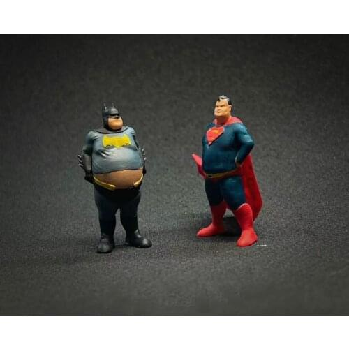 1:64 Scale Resin Die-cast Model Fat Version Movie Character Doll Car Model Scene Layout Collection Decoration Toy