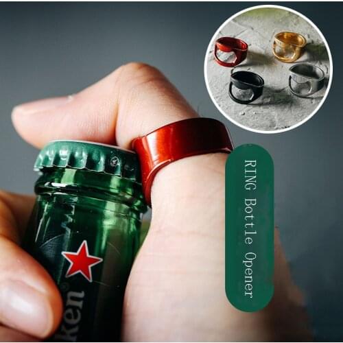 1pcs 22mm Mini Can Opener Stainless Steel Bottle Opener Portable Ring-shape Bottle Beer Cap Opening Remover Kitchen Gadgets