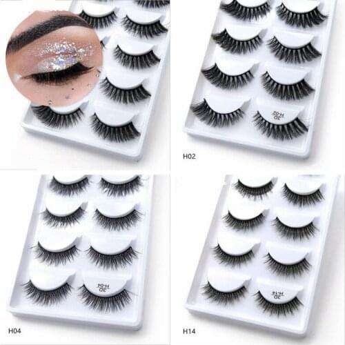 10/20/50/100 box natural false eyelashes thick 3d eyelashes short black soft eyelash makeup eyelashes extended false eyelashes