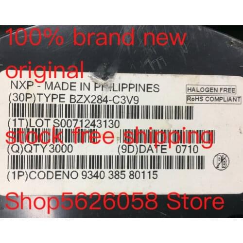 BZX284-C3V9 SOD123 100% new original freeshipping 30PCS-3000PCS/LOT STOCK