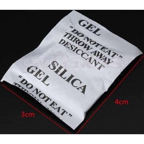 100 Packets Lot Silica Gel Sachets Desiccant Pouches Drypack Ship Drier 62KC