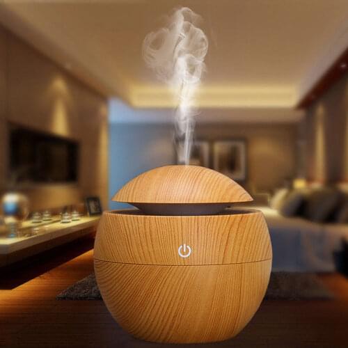 130 ML Rgb USB Aroma Diffuser Ultrasonic Cool Mist Humidifier Air Purifier 7 Color Change LED Night light for Office Home