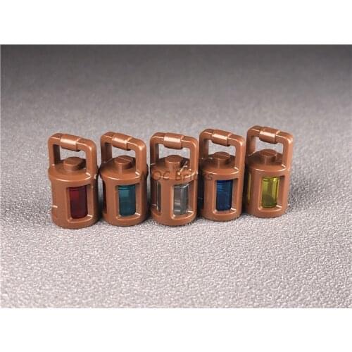 20pcs/lot MOC Bricks DIY Brown Utensil Lantern fit with 37776 Educational Building Blocks Dolls Toys for children Xmas gift