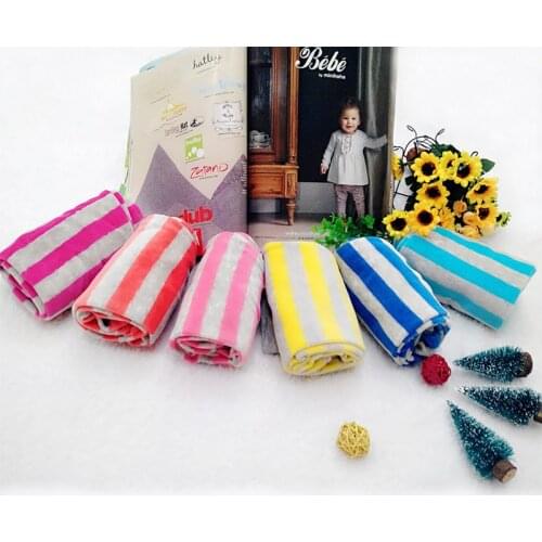 2021 Little Q Baby Long Velour Boys Pants Spring Girls Clothes 6pcs/lot Elastic Waist Striped High Waist Elastic Infant Trousers