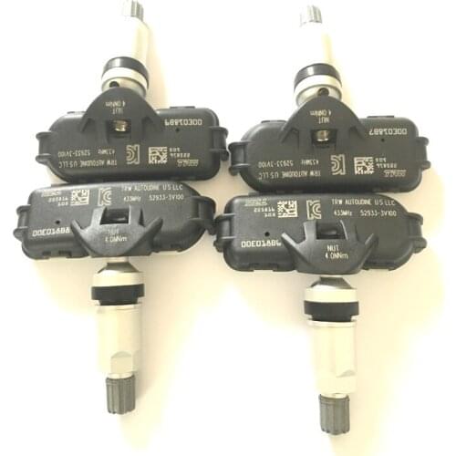 For 4PCS Tire Pressure Monitor Sensor TPMS For 2011 - 2014 Hyundai i40 VF 2012 2013 529333V100 52933-3V100 434Mhz