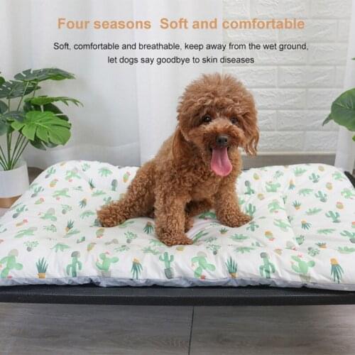Double-Side Dog Cat Bed Soft Warm Cotton Dog Lair Pet Cushion Cat Cattery Blanket Durable Sleeping Mat Pet Accessories