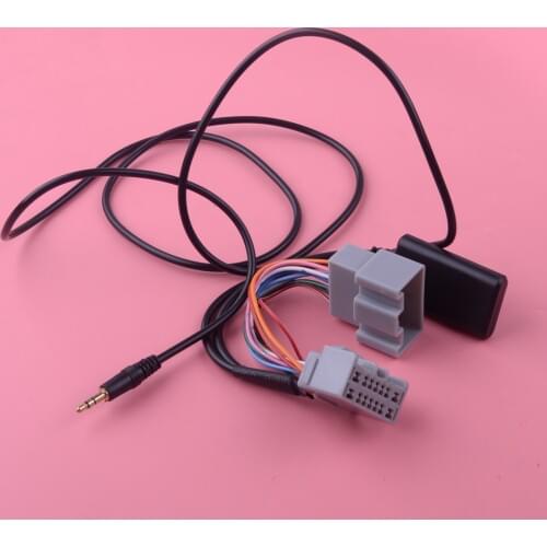 DWCX 14 Pin 130 cm Bluetooth Audio AUX Adapter Cable Fit for Volvo C30 S40 V40 V50 S60 S70 C70 V70 XC70 S80 XC 90