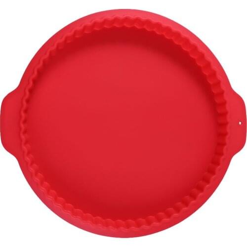 Round Cake Fondant Mousse Mould New Pizza Pan Oven Baking Tray Pans Cake Pie Dish Mold Silicone Kitchen Bake